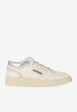 Autry Med-Way Leather Sneakers White MYMWEK_08