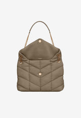 Saint Laurent Medium Puffer Shoulder Bag Taupe 5774751EL07_1799