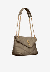 Saint Laurent Small Puffer Shoulder Bag Taupe 5774761EL07_1799