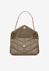 Saint Laurent Small Puffer Shoulder Bag Taupe 5774761EL07_1799