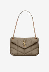 Saint Laurent Small Puffer Shoulder Bag Taupe 5774761EL07_1799