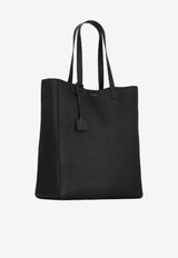 Saint Laurent Bold Grained Leather Tote Bag Black 845384AACIU_1000