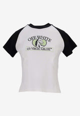 Off-White Horse Billboard Print Slim T-shirt White OWAA137S25JER001_0110