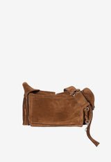 Miu Miu Utilitaire Suede Shoulder Bag Brown 5BC205VPOO2CSS_F0324
