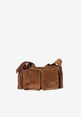 Miu Miu Utilitaire Suede Shoulder Bag Brown 5BC205VPOO2CSS_F0324