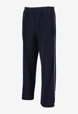 Miu Miu Straight-Leg Pants with Elastic-Waist Navy MP1955SOOO14OA_F0124