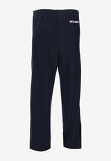Miu Miu Straight-Leg Pants with Elastic-Waist Navy MP1955SOOO14OA_F0124