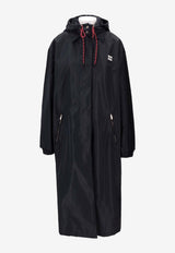 Miu Miu Technical Hooded Long Coat Navy MS2140SOOO13MF_F0008