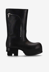 Rick Owens Hollywood 90 Bauhaus Ballast Mid-Calf Boots Black RP01E7872LOO_09
