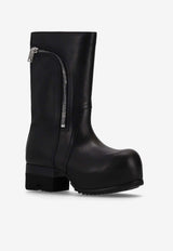 Rick Owens Hollywood 90 Bauhaus Ballast Mid-Calf Boots Black RP01E7872LOO_09