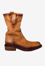 Miu Miu Vintage Leather Slouchy Boots Tan 5U680EFA0455OD_F0054