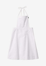 Miu Miu Workwear Apron with Logo-Label White MCX357SOOO19SE_F0009