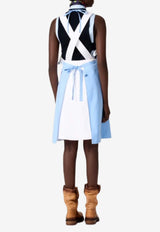 Miu Miu Workwear Apron with Logo-Label Light Blue MCX357SOOO19SE_F0076
