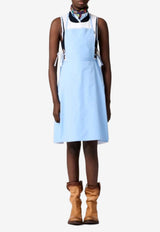 Miu Miu Workwear Apron with Logo-Label Light Blue MCX357SOOO19SE_F0076