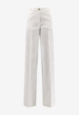 PINKO Jacopone Tailored Flared Pants White 104929A34IZ05_White_44130493