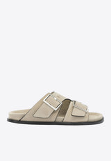 ALOHAS Alba Buckled Suede Sandals Beige S10118501_35d97553-35c9-4bcd-8cf9-bcf289a7f46c