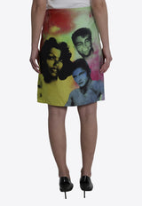 Versace The Party Printed Silk Skirt Multicolor 1024690-1A17913-5X000