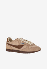 Autry Windspin Pony Hair Low-Top Sneakers Brown WSLWYN_03