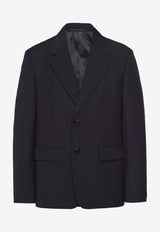 Prada Single-Breasted Wool Blazer Black UGM153S21103HF0AA7