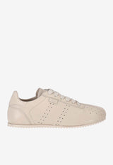 AMI PARIS Soft Low-Top Leather Sneakers Ivory USN503AL0129_185