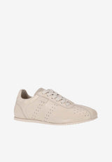 AMI PARIS Soft Low-Top Leather Sneakers Ivory USN503AL0129_185