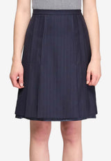 Maison Margiela Striped A-line Skirt Blue S29ME0033M35581_524F