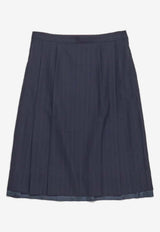 Maison Margiela Striped A-line Skirt Blue S29ME0033M35581_524F