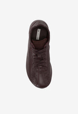 AMI PARIS Soft Low-Top Leather Sneakers Burgundy USN503AL0129_692