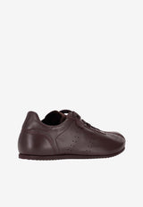 AMI PARIS Soft Low-Top Leather Sneakers Burgundy USN503AL0129_692