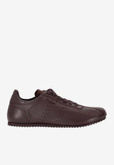 AMI PARIS Soft Low-Top Leather Sneakers Burgundy USN503AL0129_692