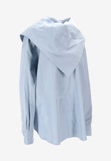 AMI PARIS Buttoned Bandana Blouse Light Blue UTP801CO0063_4506