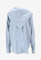 AMI PARIS Buttoned Bandana Blouse Light Blue UTP801CO0063_4506