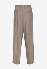 Golden Goose DB Pinstripe Tailored Wool Pants Gray GMP01508P00232660398_ROASTED CASHEW_41114836