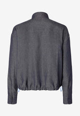 Fendi Reversible Denim Jacket Blue FW1433AYUDF0QG0_DARK BLU_42821562