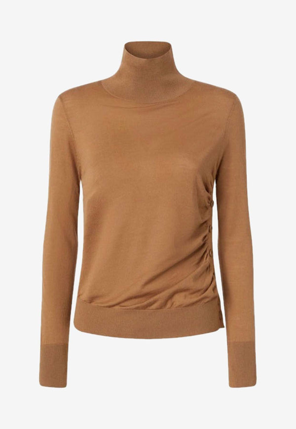 PINKO Buccia High-Neck Sweater Brown 103932A189_M28