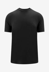 Giorgio Armani Logo Embroidered Crewneck T-shirt Black 3GST52SJP4Z_UC99_Black_29847008