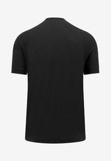 Giorgio Armani Logo Embroidered Crewneck T-shirt Black 3GST52SJP4Z_UC99_Black_29847008
