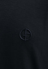 Giorgio Armani Logo Embroidered Crewneck T-shirt Black 3GST52SJP4Z_UC99_Black_29847008