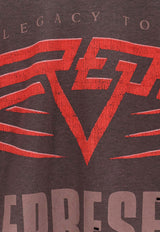 Represent Living Legacy Reversible Faded T-shirt Brown MLM10017617_Black_29841080