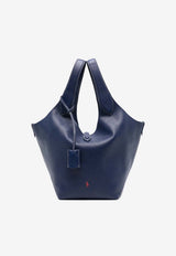 Ralph Lauren Medium Polo Play Leather Tote Bag Navy 428938031011_410