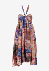 Zimmermann Devi Paisley Print Midi Silk Dress Multicolor 7114DSS231_PTPS_MultiColour_29847665