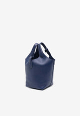 Ralph Lauren Small Polo Play Leather Tote Bag Navy 428944657009_410