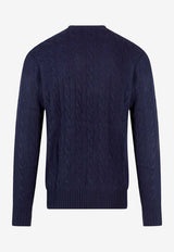 Polo Ralph Lauren  Cable Knit Logo Sweater Navy 710876762002_HUNTER NAVY_29840214