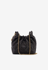 Tory Burch Mini Fleming Leather Hobo Bag Black 162451001_Black_40005320