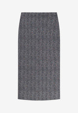 Givenchy Herringbone Pencil Skirt Gray BW40YP168S004_Anthracite_29846651