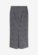 Givenchy Herringbone Pencil Skirt Gray BW40YP168S004_Anthracite_29846651