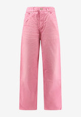 Balenciaga Logo Patch Straight-Leg Denim Pants Pink 786468TRWA6_2014_BABY PINK_29846612