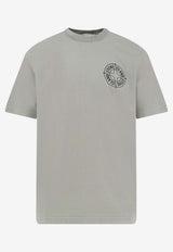 Stone Island Logo-Embroidered Crewneck T-shirt Gray L1S152100001S0284V0055_Sage_48900885