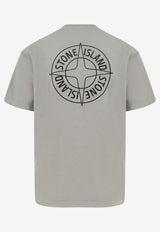 Stone Island Logo-Embroidered Crewneck T-shirt Gray L1S152100001S0284V0055_Sage_48900885