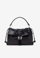 Fendi Flux Maxi Leather Messenger Bag Black 7VA665AV8BF0GXN_Black_49743820